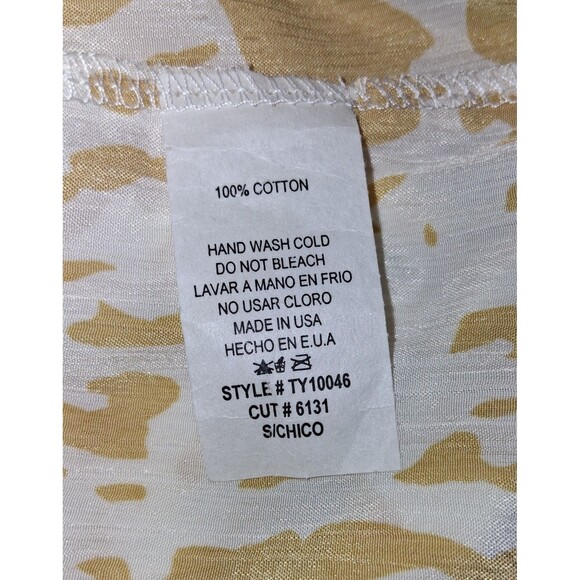 Ces Femme Boho Patchwork Long Sleeve Blouse Women's Size Small Relaxed Fit Top - Picture 7 of 7